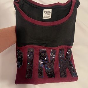 PINK Victoria Secret: 2017 HTF/Vintage - PINK BLING Shirt Size: Large / NEW